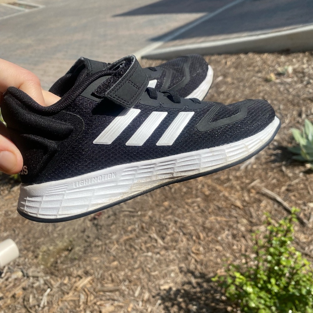 Adidas Kids Black and White Sneakers